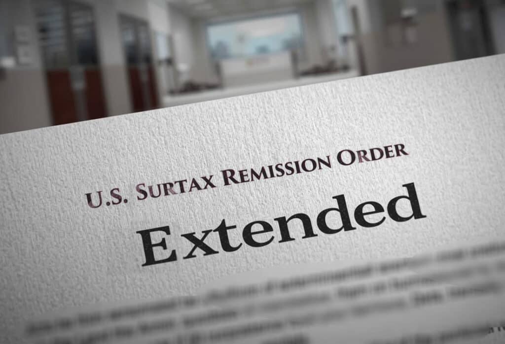US Surtax Remission Order extended - Universal Logistics Trade Alerts - October 17, 2025