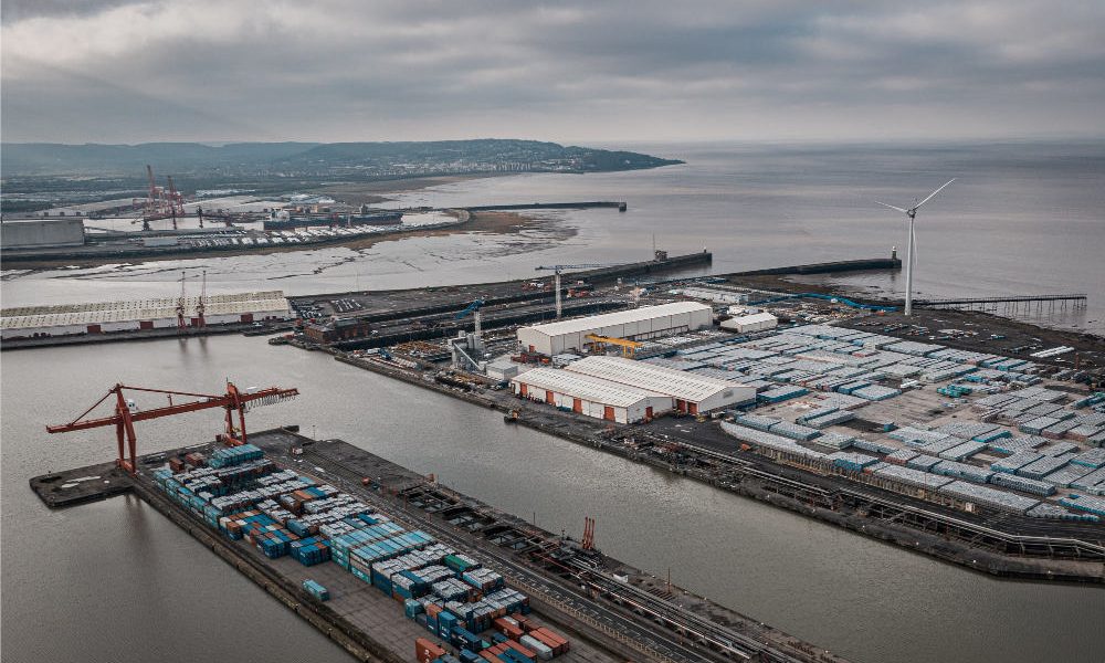 aerial-shot-industrial-seaport-cloudy-sky