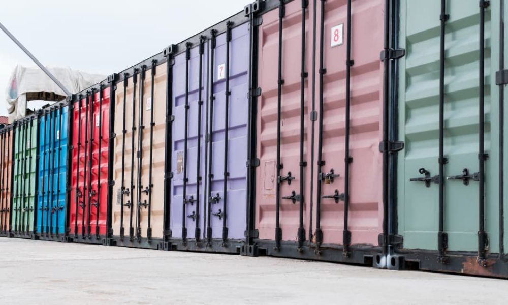 logistic-center-with-colorful-storage-container