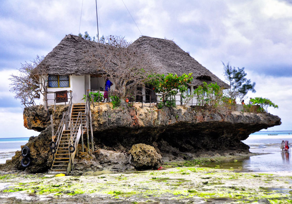 8 Unique Restaurants in Nature Around the World - The Rock Restaurant - Unguja Island, Tanzania - Universal Logistics Universal & YOU Internal Newsletter