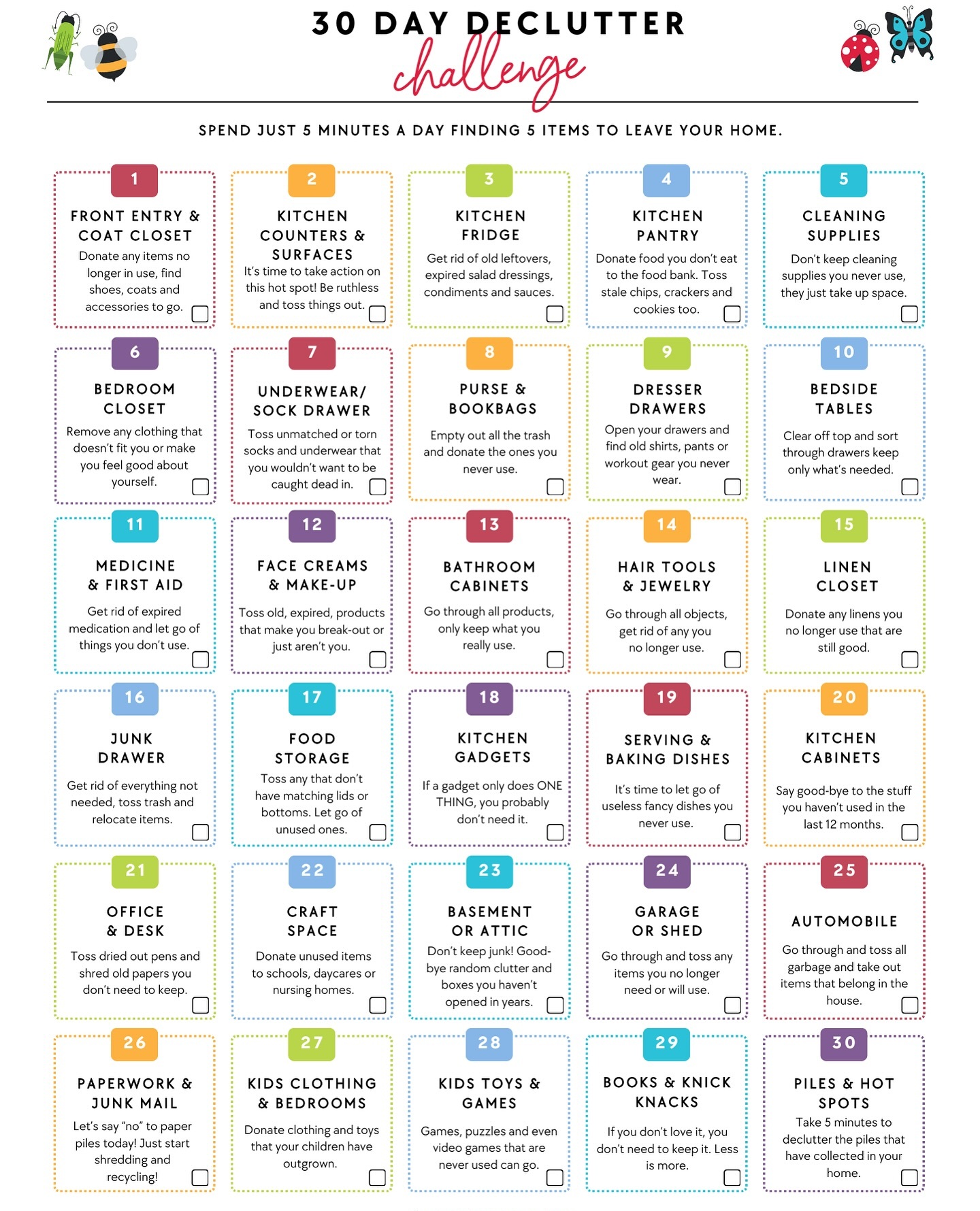 Start the New Year Right: Organizing and Decluttering - 30-Day Decluttering Challenge - Universal Logistics Universal & YOU Internal Newsletter - January 2025