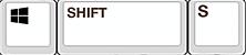 Windows + Shift + S