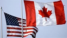 US and Canada Flags