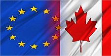 EU-Canada flags