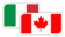Italy & Canada flags