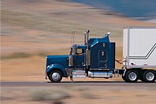 Truck on highway