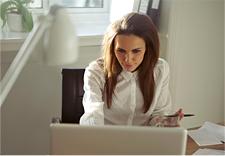 Woman at laptop