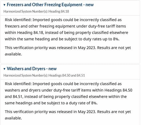 New to the list are Freezers and Other Freezing Equipment - Route Newsletter: July 2023
