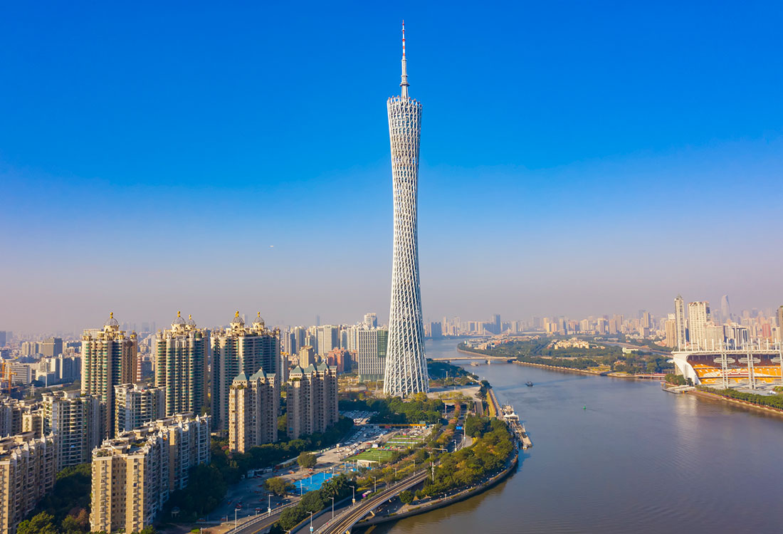 Name the city known for Canton Tower - Route Newsletter: March 2024